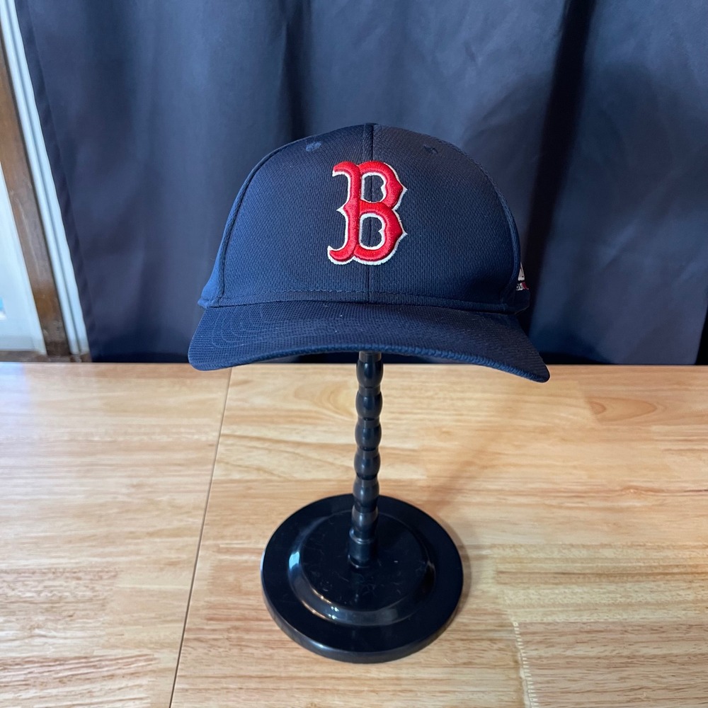 Boston Red Sox MLB Baseball Cap Navy OSFM Adjustable Cotton Blend OC Sports‎